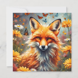 Tarjeta Pequeña Fuchs auf der Wiese