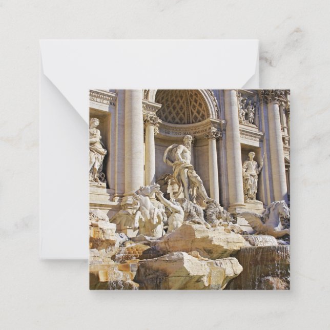 Tarjeta Pequeña Fuente de Trevi (Anverso)