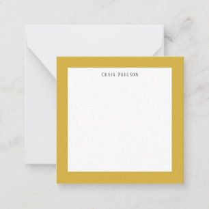 Tarjeta Pequeña Fuente Serif Simple Profesional Plano Dorado Blanc