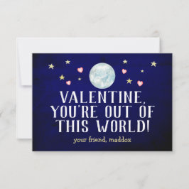 Tarjeta Pequeña Fuera de este Valentín mundial