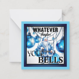 Tarjeta Pequeña Funny Retro Navidades