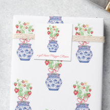 Gabinete de regalo Chinoiserie Vase Red Strawberry