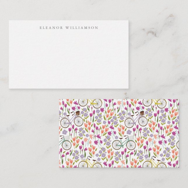 Tarjeta Pequeña Gabinete de regalo de nombre personalizado de la b (Anverso / Reverso)