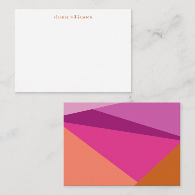 Tarjeta Pequeña Gabinete de regalo de Personalizado de Terracota M (Anverso / Reverso)