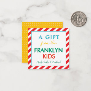 Tarjeta Pequeña Gabinete de regalo para hermanos y hermanas con ar