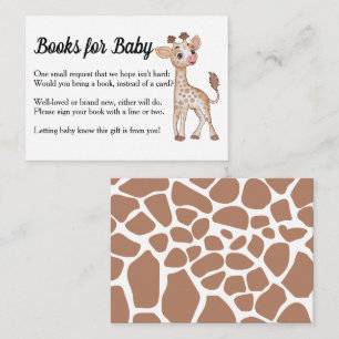 Tarjeta Pequeña Gabinete de solicitud de libro de Baby Shower sobr