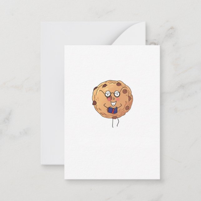 Tarjeta Pequeña Galletas, tema de comida linda (Anverso)