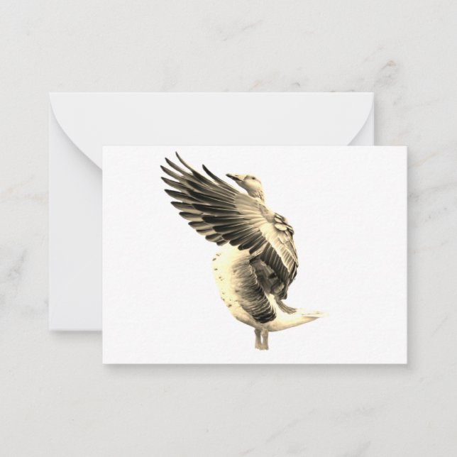 Tarjeta Pequeña ganso maravilloso (Anverso)