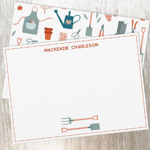 Tarjeta Pequeña Gardening de nombres personalizado