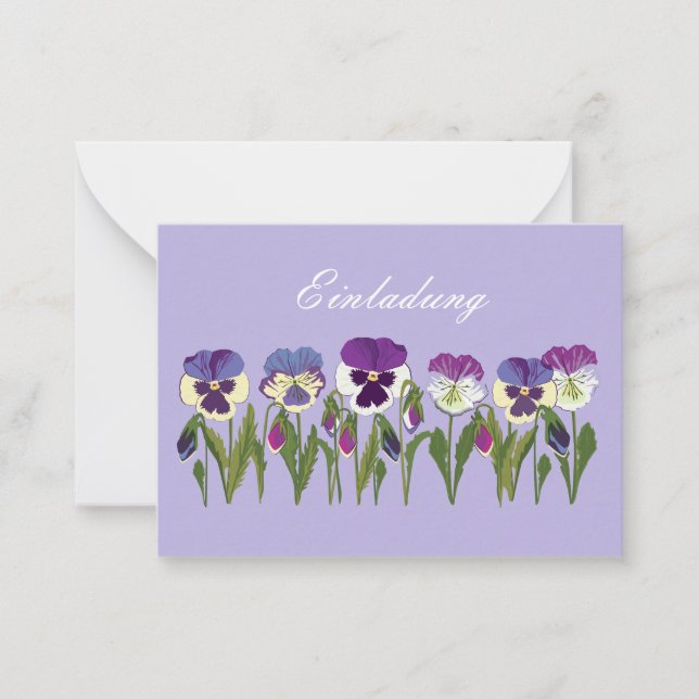 Tarjeta Pequeña Gartenfest  (Anverso)