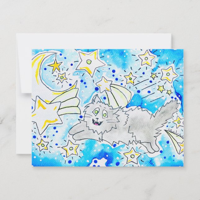 Tarjeta Pequeña Gatito (Anverso)