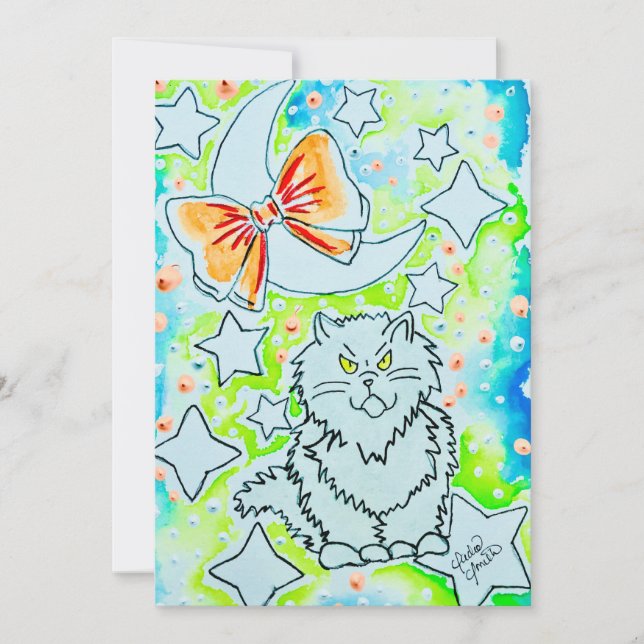Tarjeta Pequeña Gatito (Anverso)