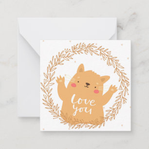 Tarjeta Pequeña Gato