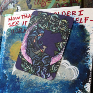 Tarjeta Pequeña Gato de la luna: Gatos de la luna