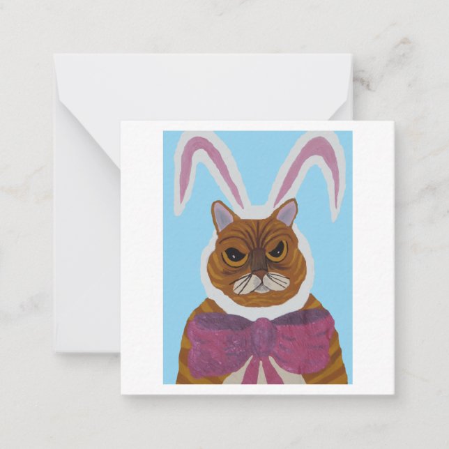 Tarjeta Pequeña Gato Loco (Anverso)