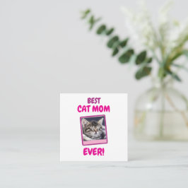 TARJETA PEQUEÑA GATO PERSONALIZADO MAMÁ MADRE SIEMPRE MASCOTA AMOR