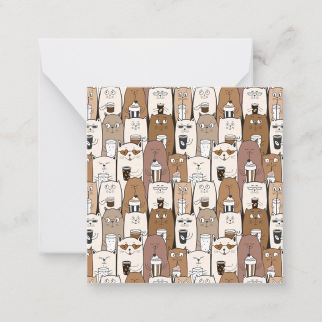 Tarjeta Pequeña Gatos (Anverso)