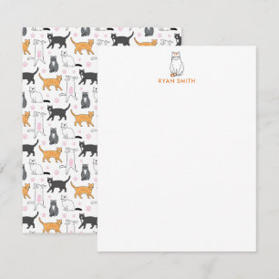 Tarjeta Pequeña Gatos cortos