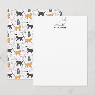 Tarjeta Pequeña Gatos cortos