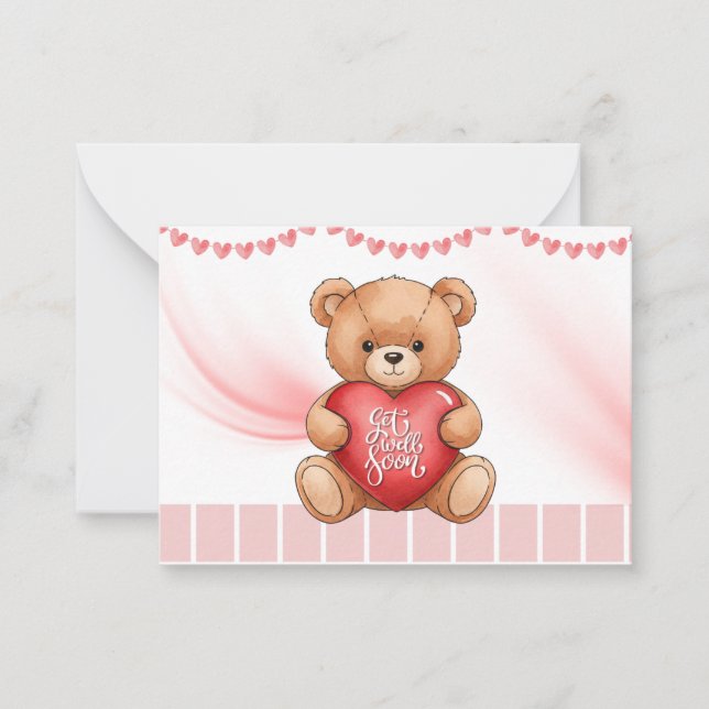 Tarjeta Pequeña Get Well Soon Card (Anverso)