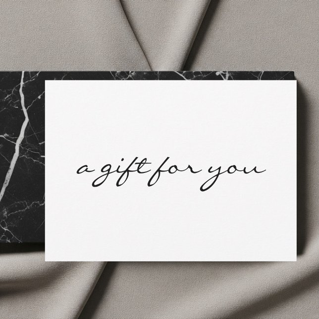 Tarjeta Pequeña Gift Certificate Voucher Minimalist (Subido por el creador)