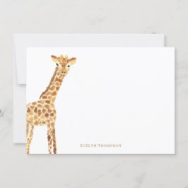 Tarjeta Pequeña Giraffe Stationery