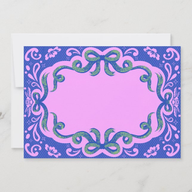 Tarjeta Pequeña Glamorous Greetings (Reverso)