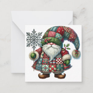Tarjeta Pequeña Gnome de los Navidades pequeños