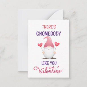 Tarjeta Pequeña Gnome Kids Valentines