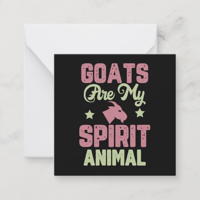 Tarjeta Pequeña Goat design (Anverso)