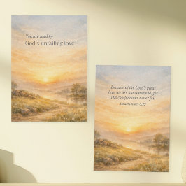 Tarjeta Pequeña God’s Unfailing Love Christian Encouragement