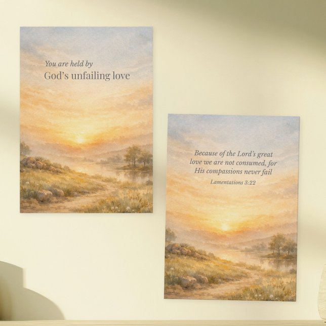 Tarjeta Pequeña God’s Unfailing Love Christian Encouragement (Subido por el creador)
