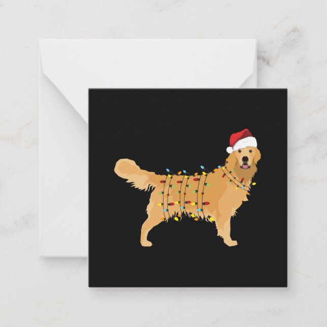 Tarjeta Pequeña Golden Retriever (Anverso)