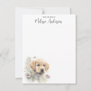 Tarjeta Pequeña Golden Retriever Dog Cute Puppy Personalizado