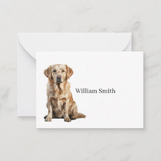Tarjeta Pequeña Golden Retriever Note Card