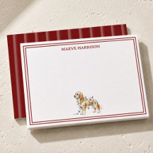 Goldendoodle Burgundy de rayas navideñas