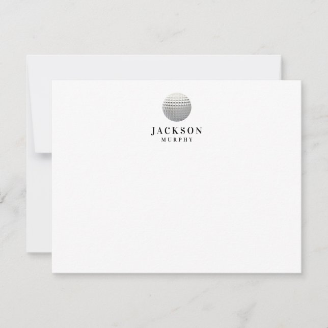 Tarjeta Pequeña Golf personalizado (Anverso)