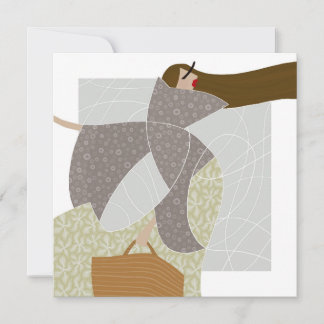 Tarjeta Pequeña Grace in Chaotic Currents Glam Fashion Art Card