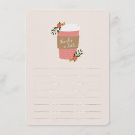 Tarjeta Pequeña Gracias a Latte Stationery