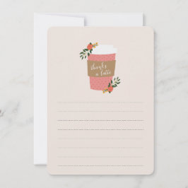 Tarjeta Pequeña Gracias a Latte Stationery