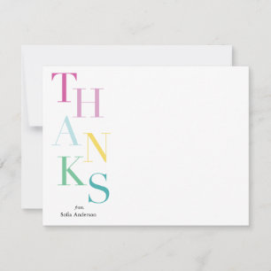 Tarjeta Pequeña Gracias apiladas personalizadas