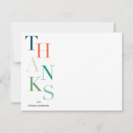 Tarjeta Pequeña Gracias apiladas personalizadas