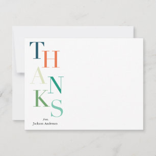 Tarjeta Pequeña Gracias apiladas personalizadas