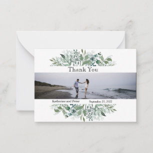 Tarjeta Pequeña Gracias Boda de fotos deja presupuesto