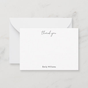 Tarjeta Pequeña Gracias minimalista