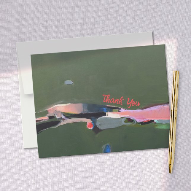 Tarjeta Pequeña Gracias Pintura de arte abstracta (Subido por el creador)