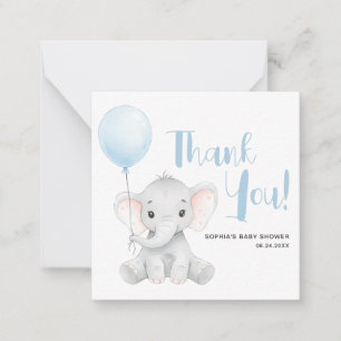 Tarjeta Pequeña Gracias por el presupuesto Baby Shower de Soft Blu