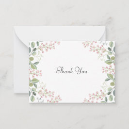 Tarjeta Pequeña Gracias por la Hoja Verde