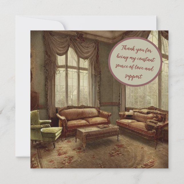 Tarjeta Pequeña Gracias por ser mi constante fuente de amor (Anverso)