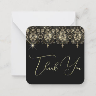 Tarjeta Pequeña Gracias por su elegante apariencia brillante de en
